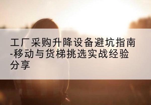 雨花台移动式升降机怎么选-工厂采购升降设备避坑指南-移动与货梯挑选实战经验分享